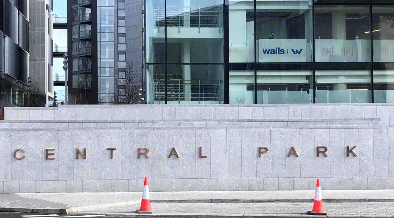 Bronze Lettering, Bronze Signage Central Park by Bronze Foundry Dublin Ireland