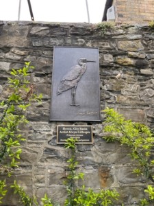 cast dublin ireland plaque on wall